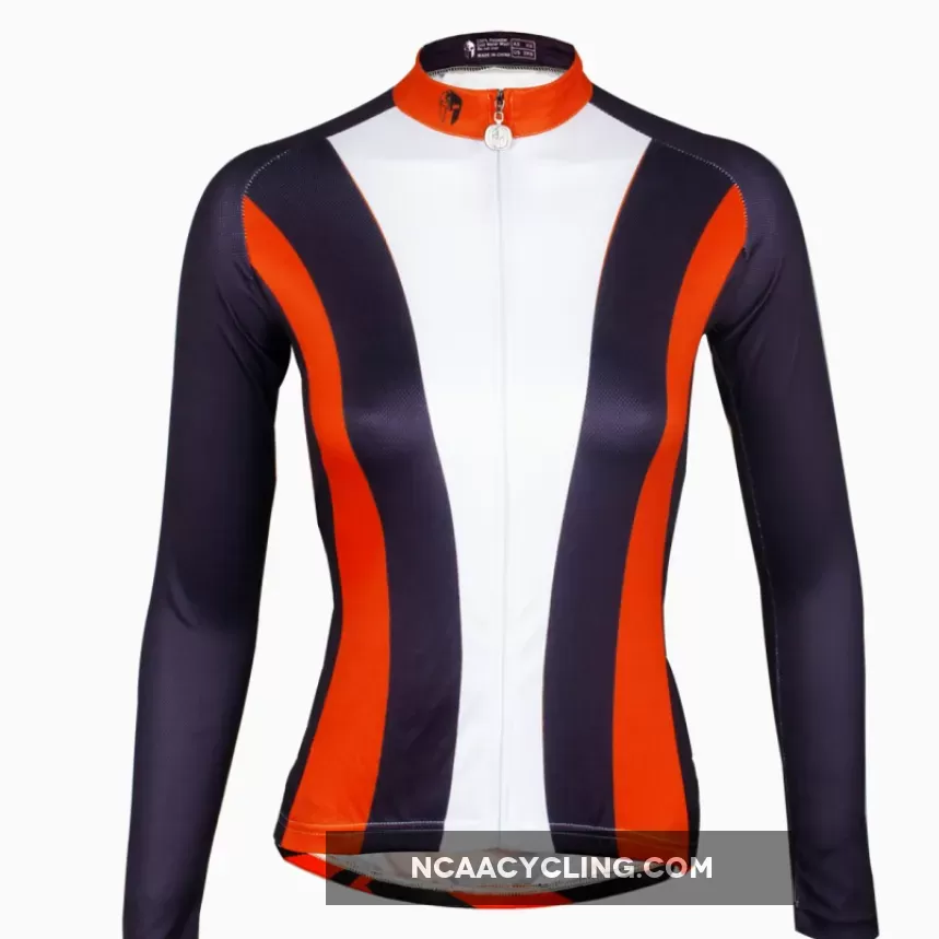 Ilpaladino Red-collar Women's Long-Sleeve Cycling Jersey Biking Shirts Breathable Spring Autumn Exercise Bicycling Pro Cycle Clothing Racing Apparel Outdoor Leisure Sports Clothes NO.736