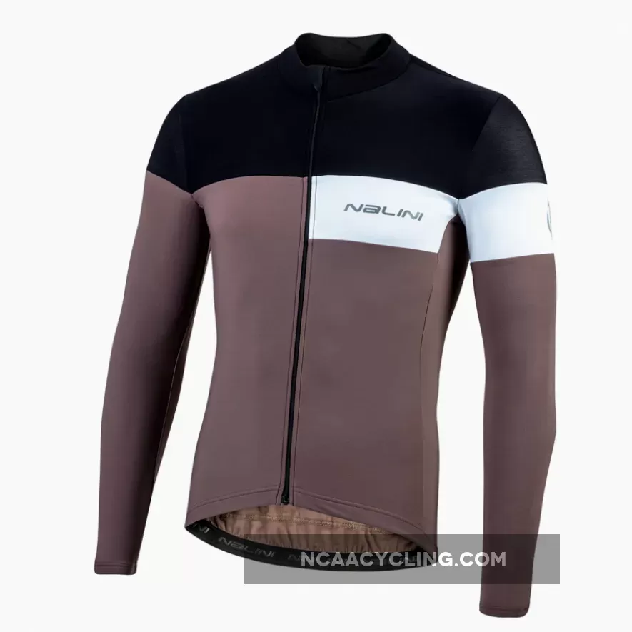 Nalini Pro Corsa B0W Brown Long Sleeve Jersey,