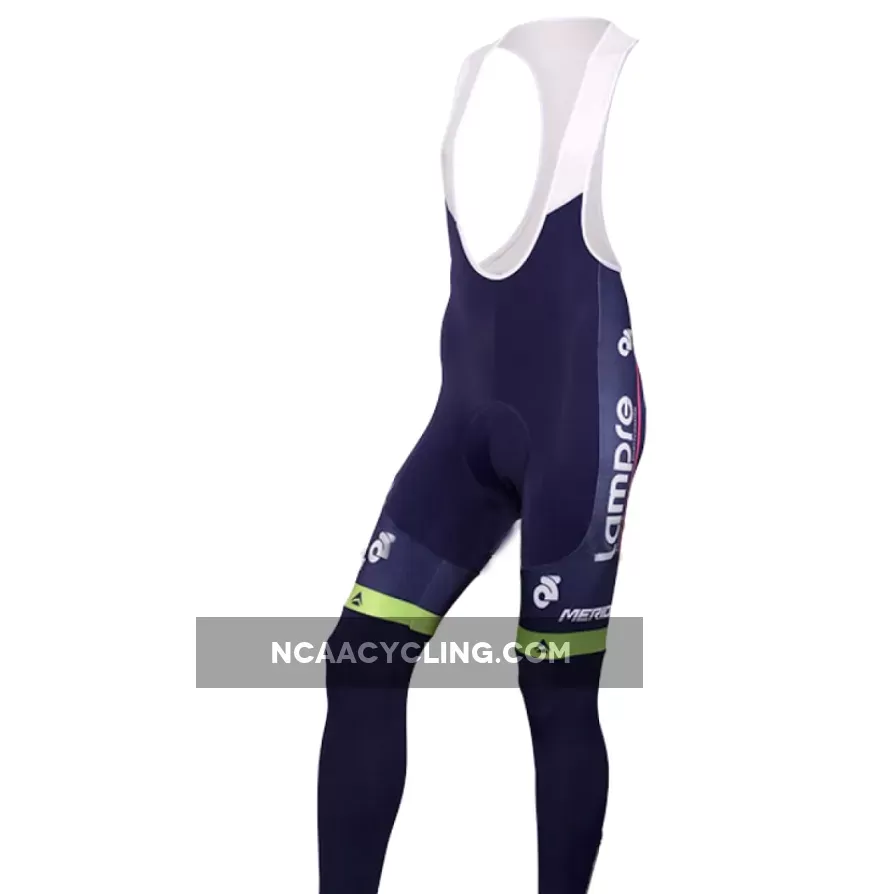 Pro Team Lampre 2014 Cycling Winter Bib Pants Outlet