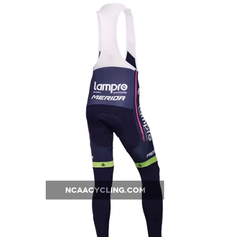 Pro Team Lampre 2014 Cycling Winter Bib Pants Outlet