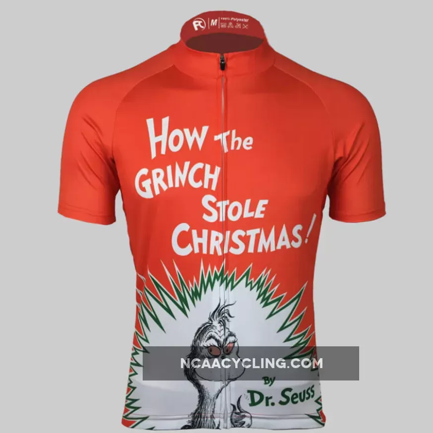 How The Grinch Stole Christmas Men's Cycling Jersey Red White