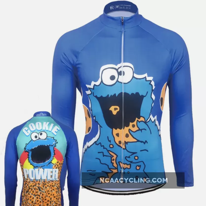 Cookie Power Long Sleeve Men's Cycling Jersey Restock
