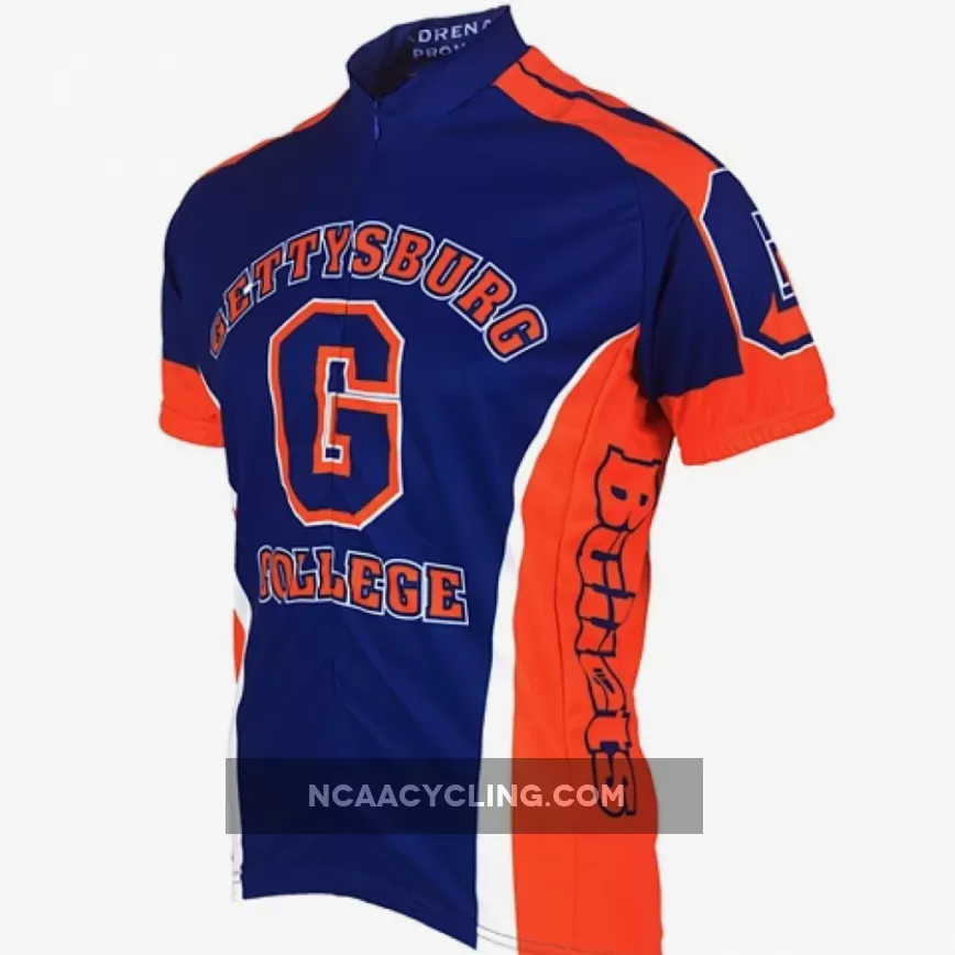 NCAA Gettysburg College Bullets Short Sleeve Cycling Jersey Bike Clothing Cycle Apparel Outfit Bicycle Shirts