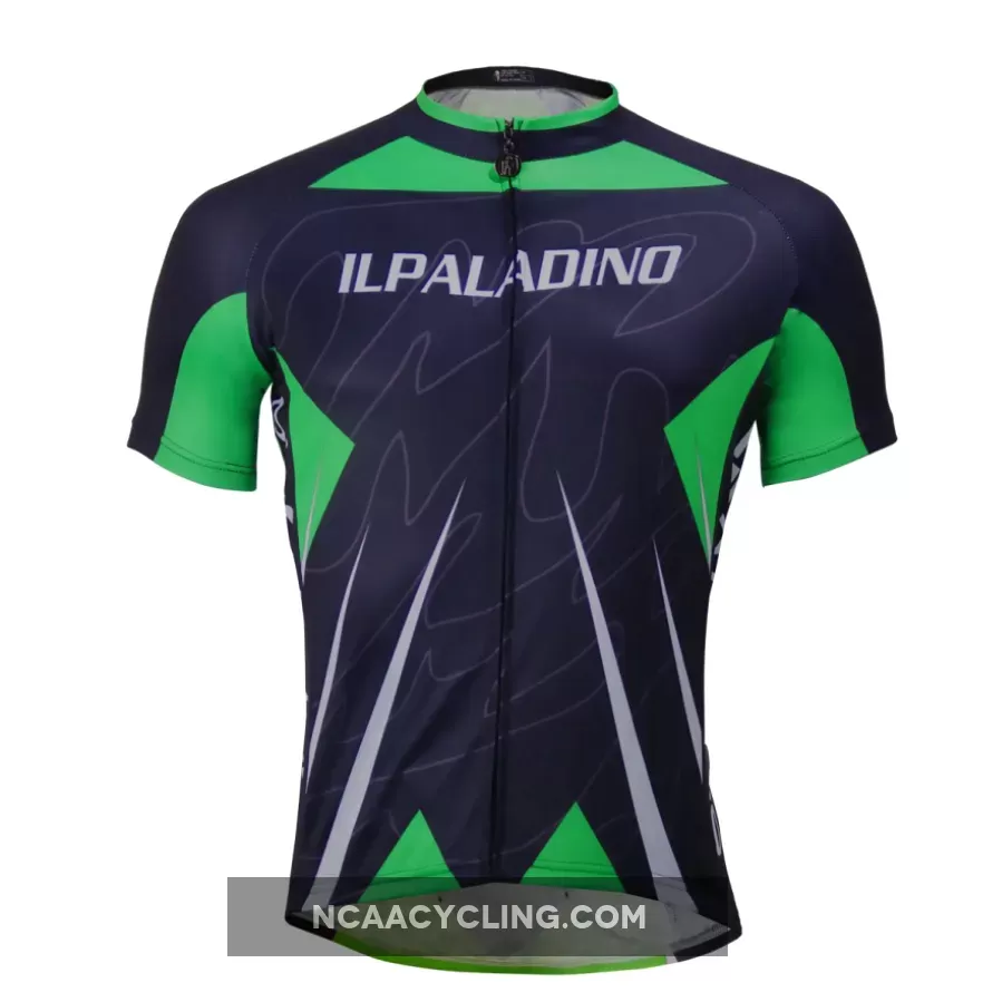Green Men's Cycling Summer Shirt Jersey Black NO.760
