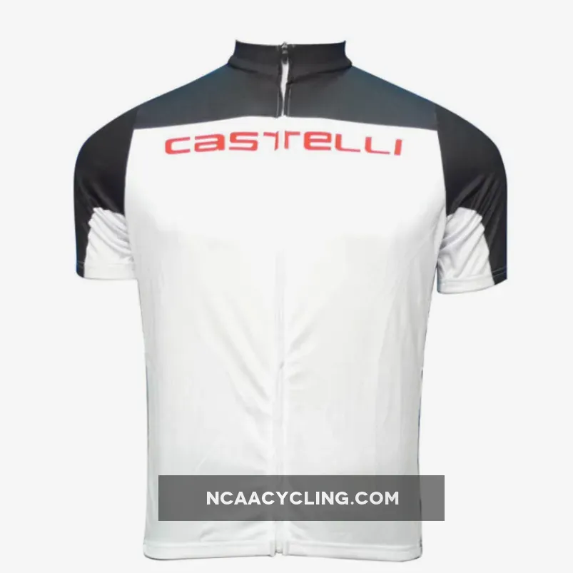 2012 CASTELLI WHITE-BLACK Cycling short sleeve jersey