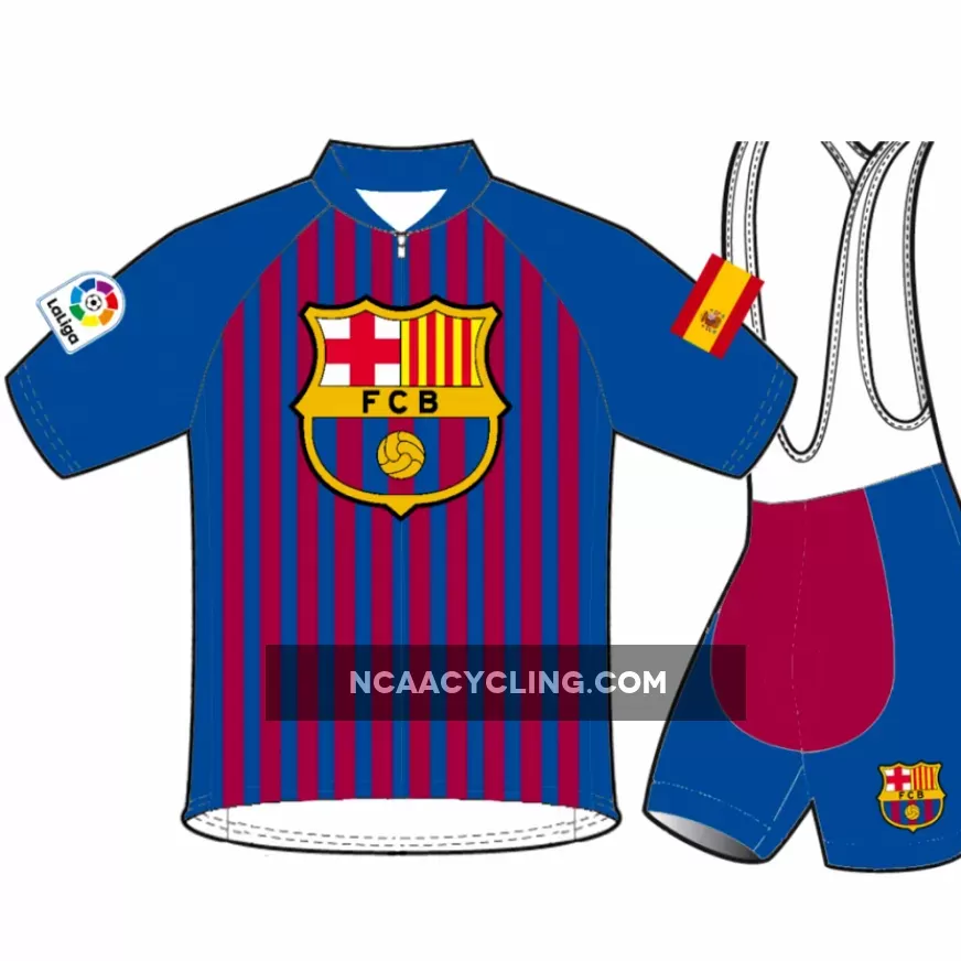 FC BARCELONA Short Sleeve Cycling Jerseys and (bib) shorts