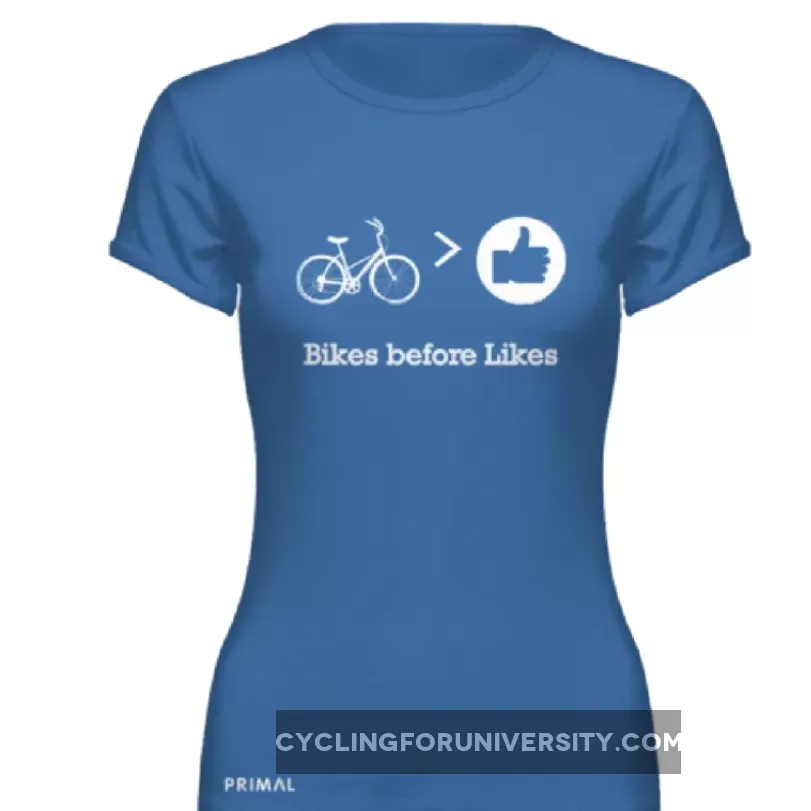 Primal Bikes before Likes short sleeve tee shirt Women