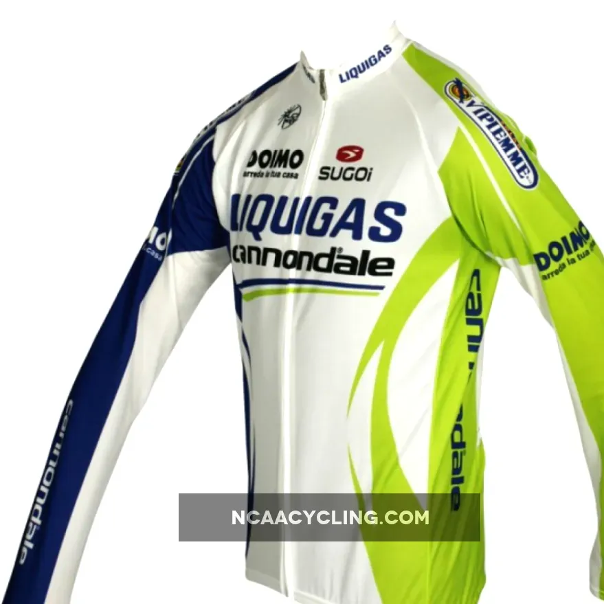 LIQUIGAS CANNONDALE 2011 Sugoi Radsport-Profi-Team Winter Fleece Long Sleeve Jersey