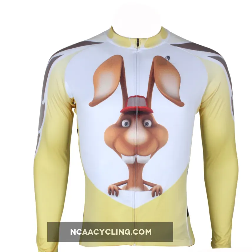 ILPALADINO Rabbit Men's Professional MTB Cycling Jersey Breathable and Quick Dry Comfortable Bike Shirt for Spring Autumn NO.287