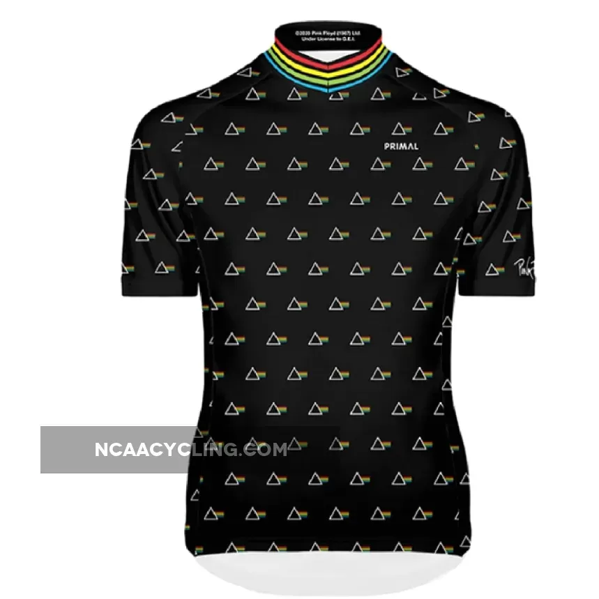 Primal Wear Pink Floyd Prism Pattern Men's Nexas Full Zip SS Cycling Jersey, Brit Floyd Greensboro PRSJ78M-M