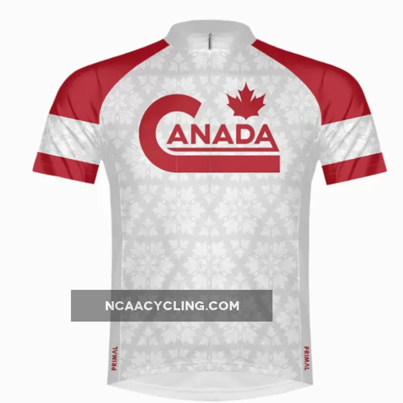Primal Wear Great White North Canada Full Zip Short Sleeve Cycling Jersey, Canada Cycling Jersey CANA20M-2