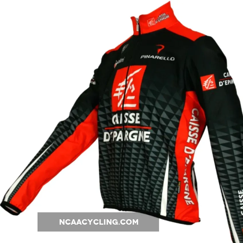 Caisse d'Epargne 2010 Radsport-Profi-Team Winter Fleece long sleeve jersey jacket