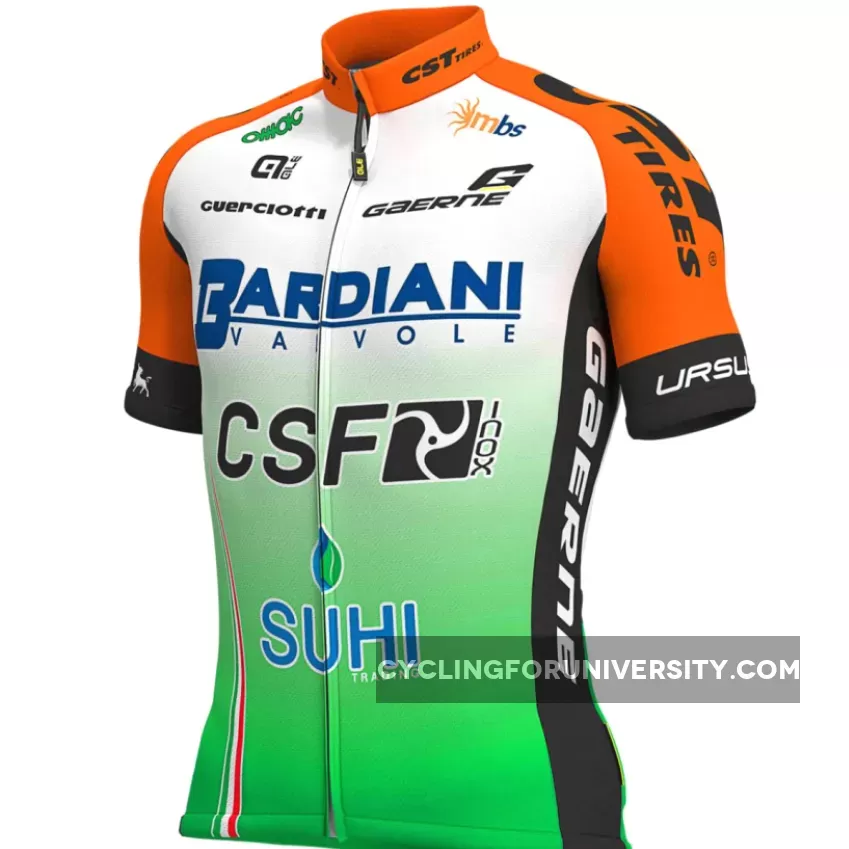 2019 Bardiani CSF Short Sleeve cycling Jersey bike clothing Cycle apparel Shirt