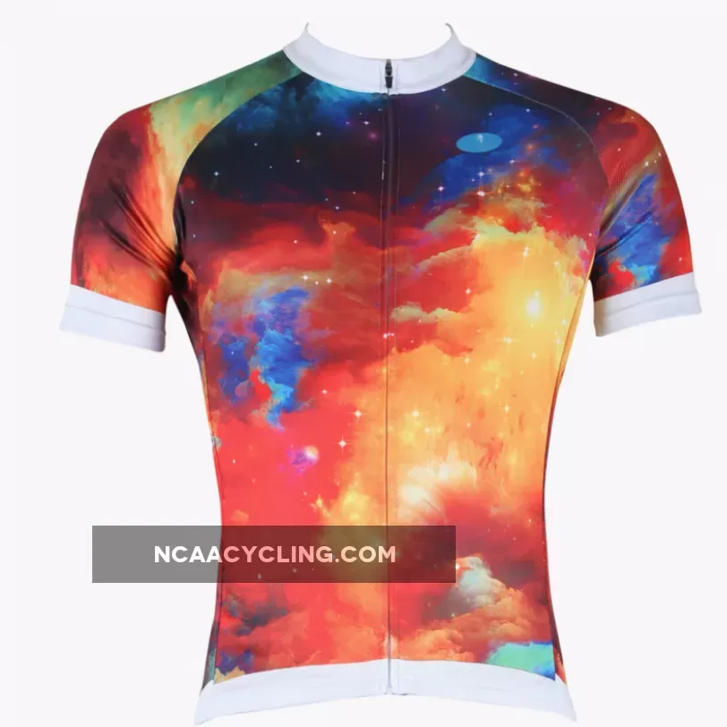 ILPALADINO Morning Glow Men's Professional MTB Cycling Jersey Breathable and Quick Dry Comfortable Bike Shirt for Summer NO.258