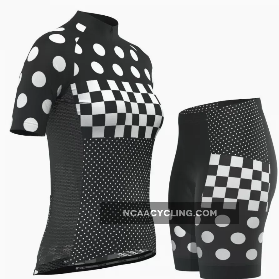Women's "Nina" Polka Dot Pro-Band Short Sleeve Cycling Kit