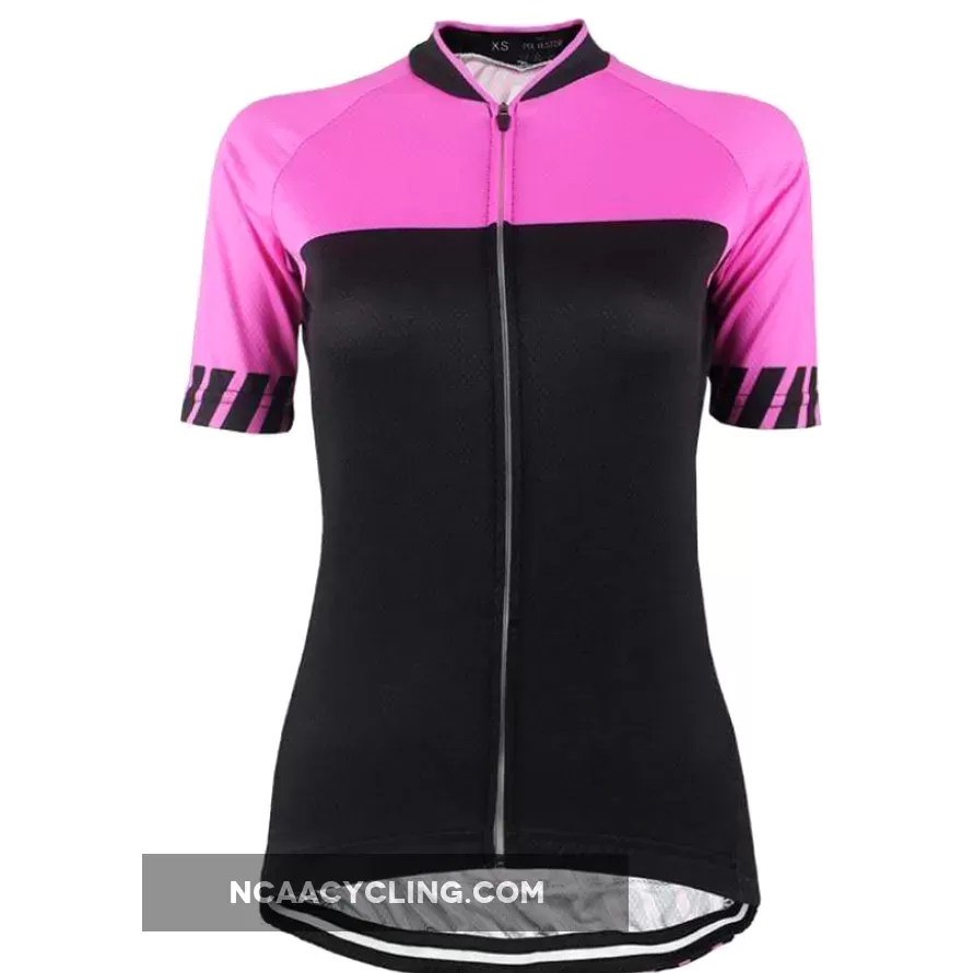 Women's Pink Top V-Neck Cycling Jersey To Buy