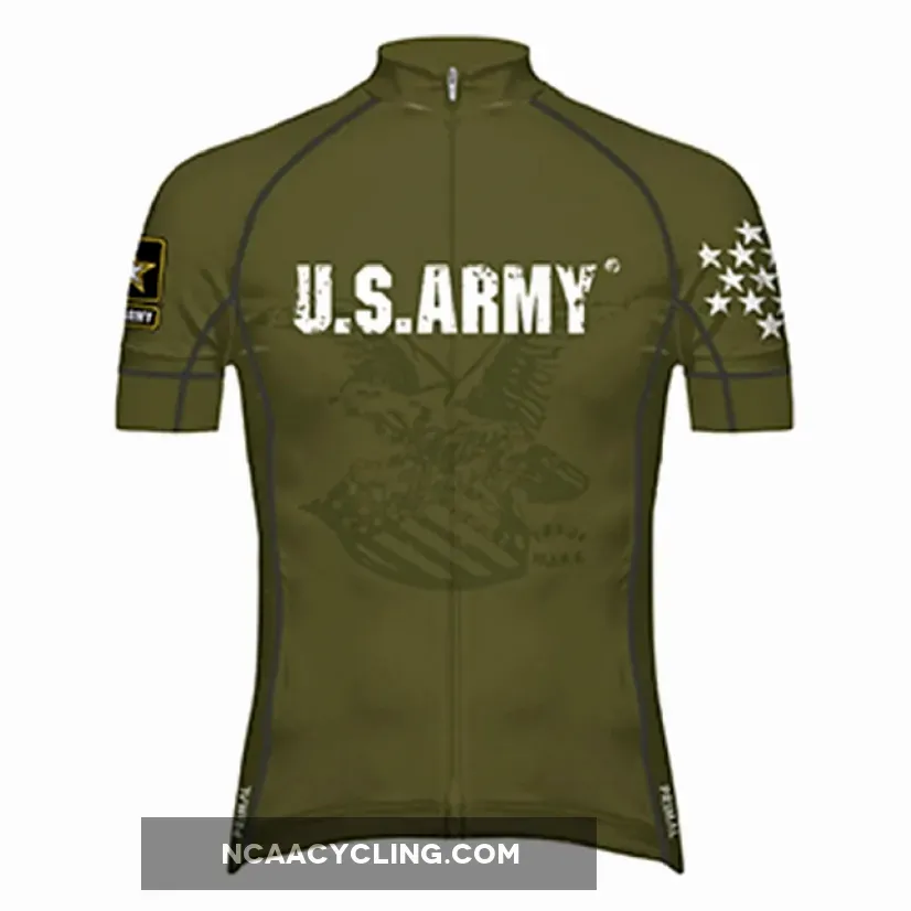 Primal Wear US Army G.I. Men's Full Zip Evo 2.0 Race Fit Racing Cycling Jersey