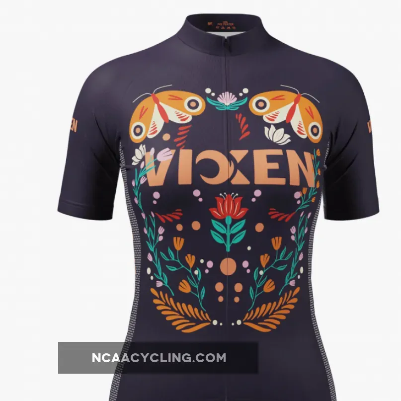 Women's Vixen Butterflies Short Sleeve Cycling Jersey