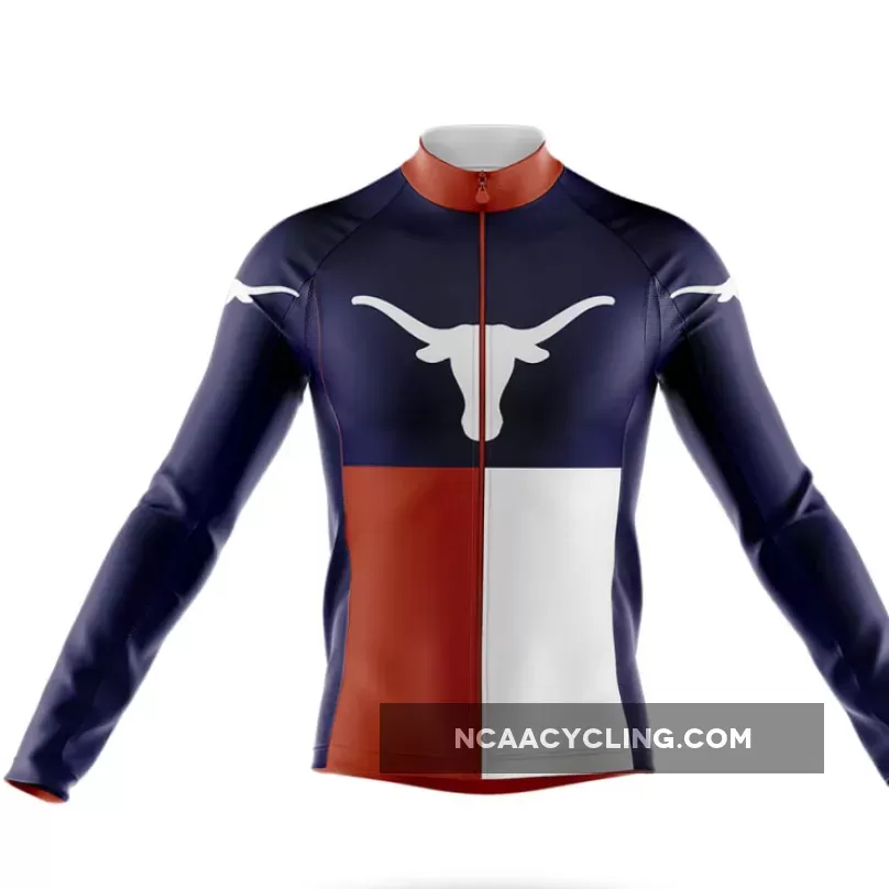 University of Texas Austin TX Long Sleeve Cycling Jersey Only