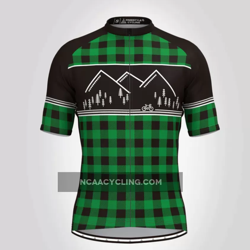 FC Classic Lumberjack Men's Cycling Jersey Green Black