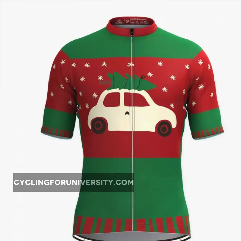 Christmas Tree Ugly Sweater Cycling Jersey Green Online