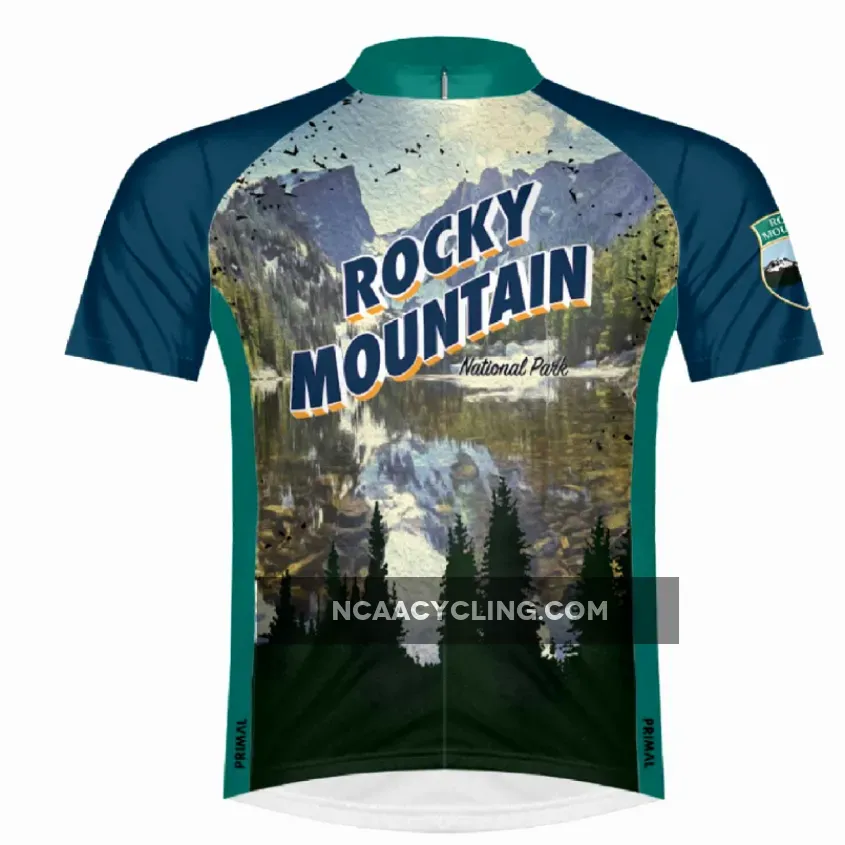 Primal Wear 2021 Rocky Mountain National Park Full Zip Sport Cycling Jersey, Biking In Rocky Mountain National Park