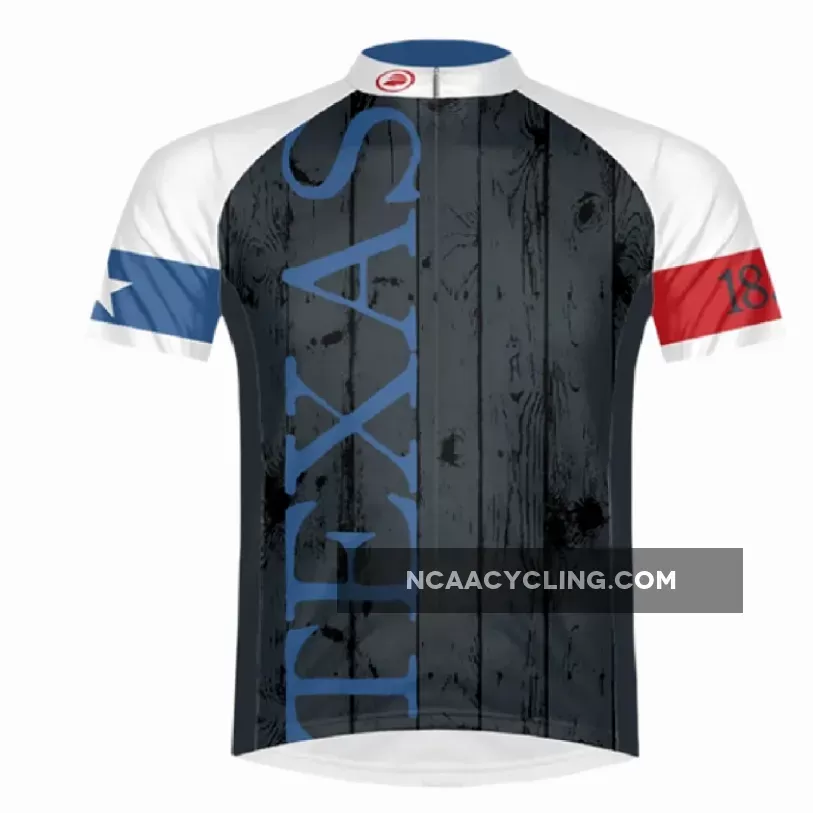 Primal Wear Texas State Men's Sport Cut Full Zip Short Sleeve Cycling Jersey #Primal Sport Cut Jersey DMWTJ20M-M