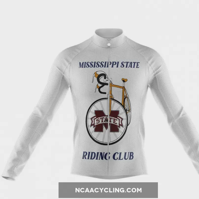 Classic Mississippi State Uni Long Sleeve Cycling Jersey Only