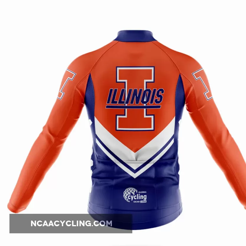University of Illinois Urbana-Champaign V3 - Men's Cycling Kit - Long Sleeve Jersey