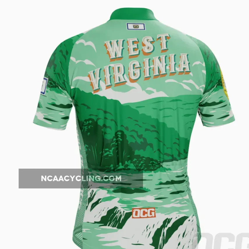 Men's West Virginia USA State Short Sleeve Cycling Jersey