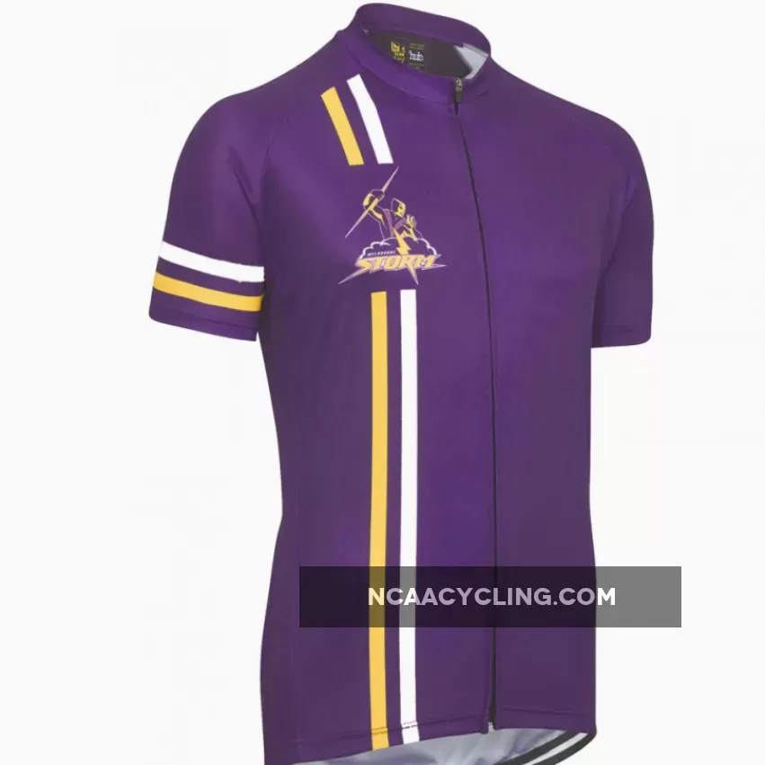 Online NRL Melbourne Storm Short Sleeve Cycling Jerseys