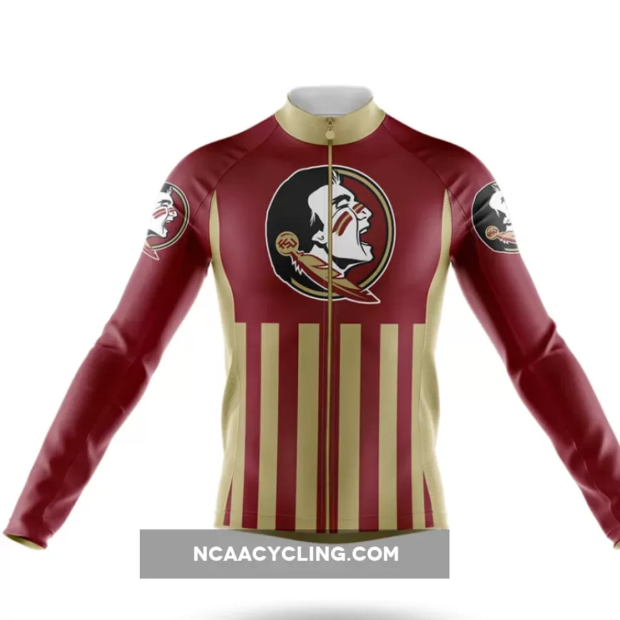 Florida State University USA Long Sleeve Cycling Jersey Only