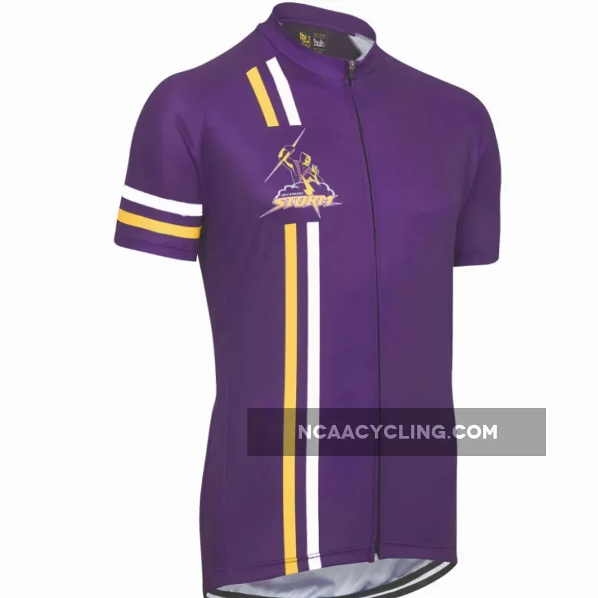 NRL Melbourne Storm Short Sleeve Cycling Jerseys Z-2276585