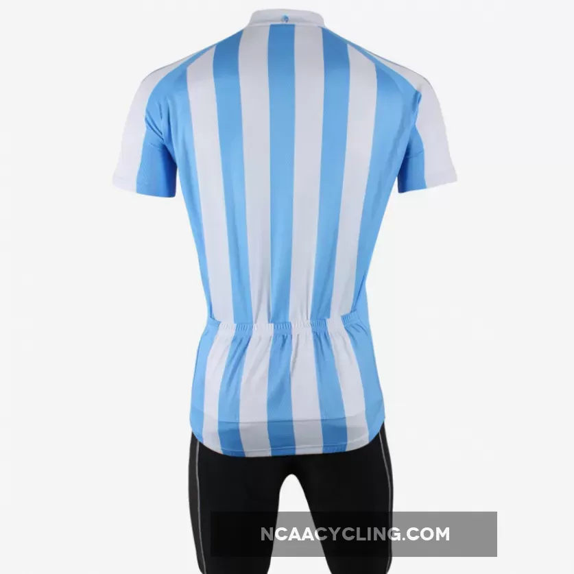 ILPALADINO Football Style Red White Stripes Blue White Stripes Short-Sleeve Cycling Suit Jersey Apparel Outdoor Sports GearApparel Team Kit