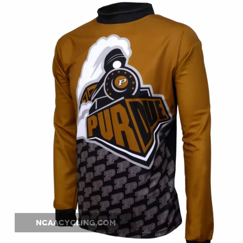 NCAA Purdue University Boilermakers Mountain Long Sleeve Bike MTB Cycling Jerseys Z-1905437