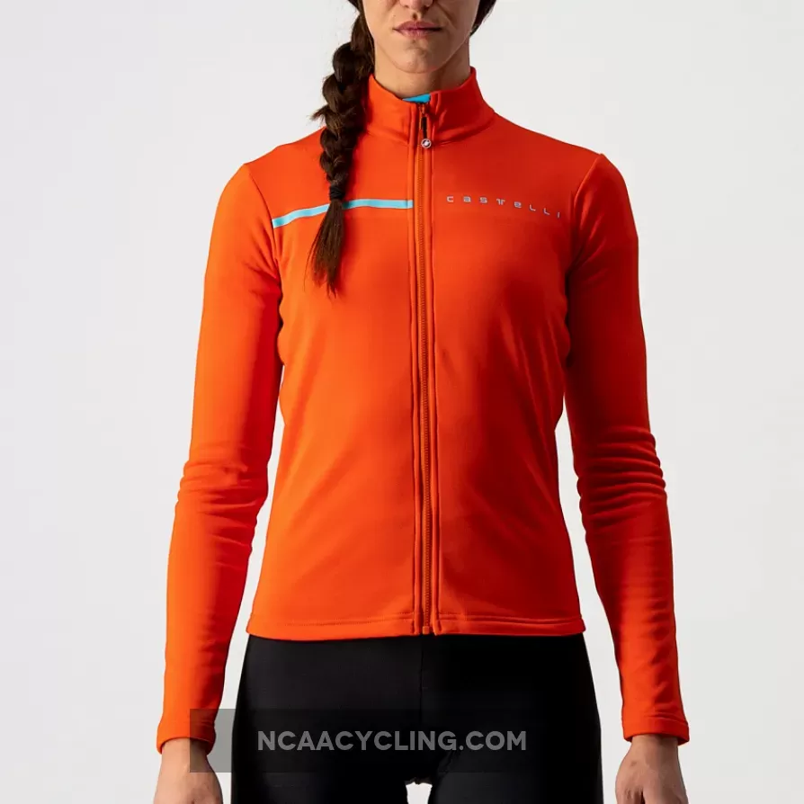 Castelli Sinergia 2 woman long sleeves jersey - Orange