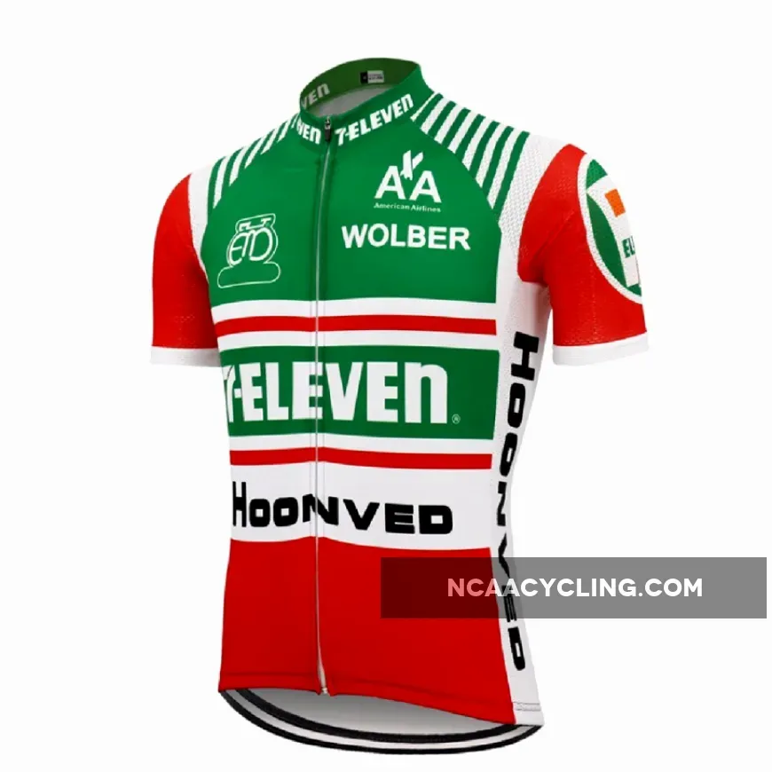 TDF Cycling Team 7-Eleven Replica Cycling Jersey Large Eleven Bikes