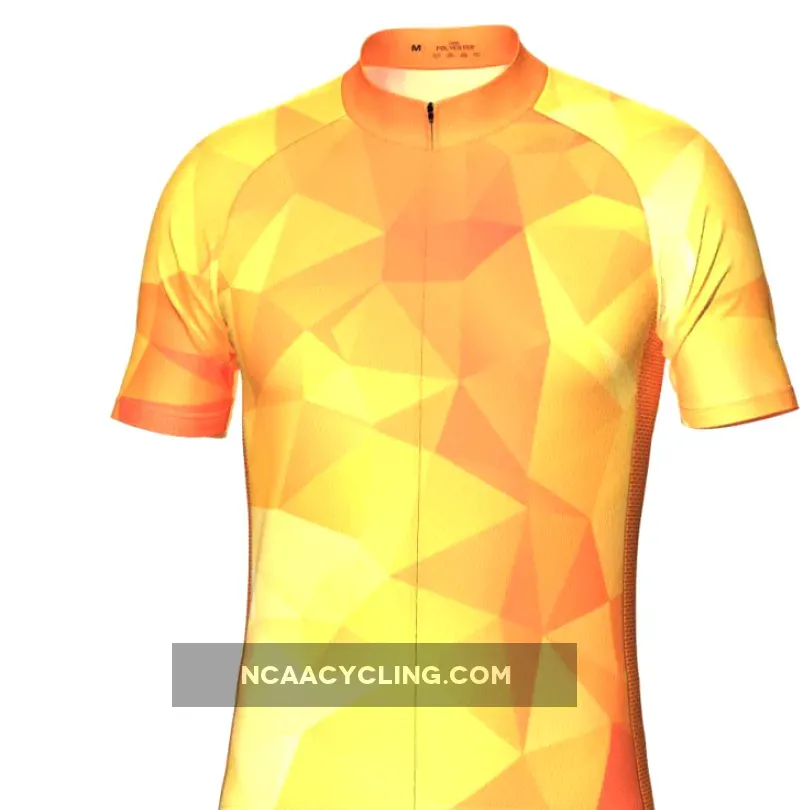 Men's High Viz Polygon Short Sleeve Cycling Jersey Outlet