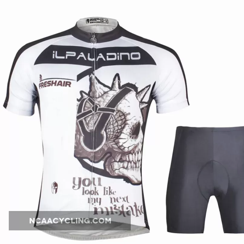 ILPALADINO Skull Listening Music Men's Summer Cycling Short-sleeve Suit Pro Cycle Clothing Racing Apparel Outdoor Sports Leisure Biking T-shirt Team Kit Sportswear NO.779
