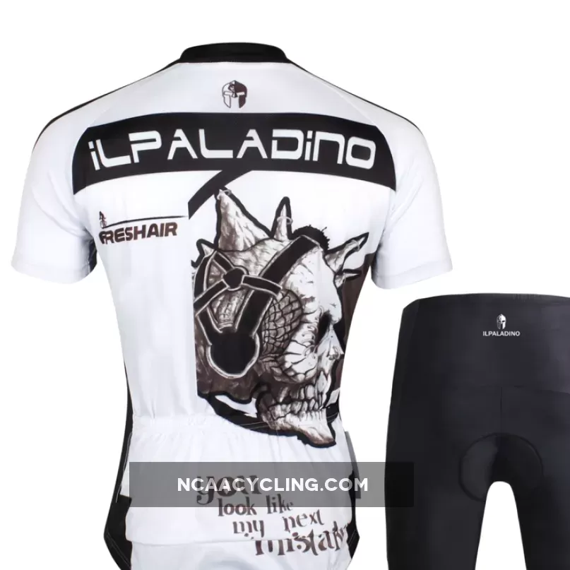 ILPALADINO Skull Listening Music Men's Summer Cycling Short-sleeve Suit Pro Cycle Clothing Racing Apparel Outdoor Sports Leisure Biking T-shirt Team Kit Sportswear NO.779