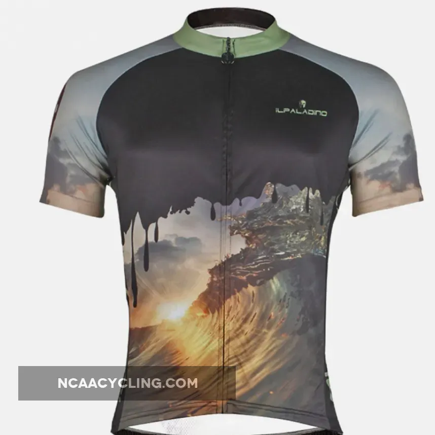 ILPALADINO Men's Professional MTB Cycling Jersey Breathable and Quick Dry Comfortable Bike Shirt for Hot Season NO.752