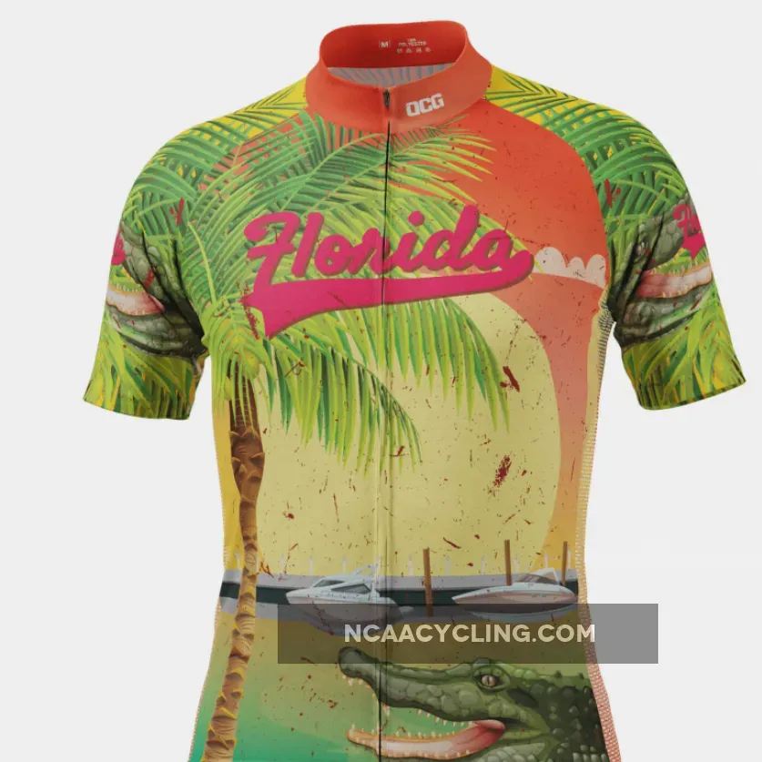 Men's Florida US State Short Sleeve Cycling Jersey To Buy