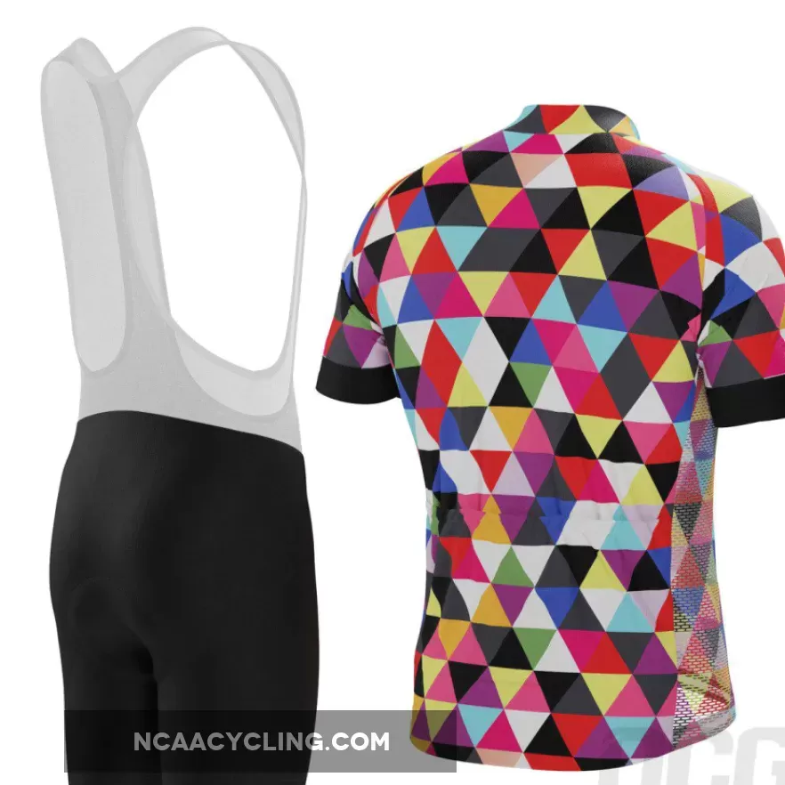 Men's High Viz Color Triangles Pro-Band Cycling Kit