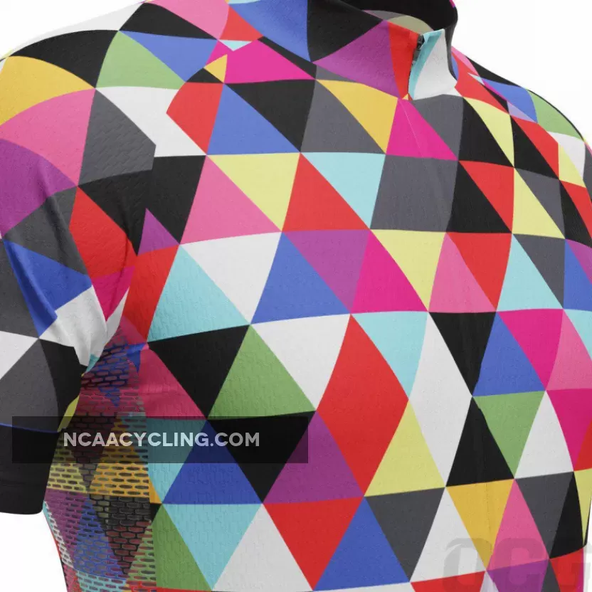 Men's High Viz Color Triangles Pro-Band Cycling Kit