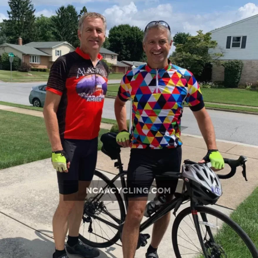Men's High Viz Color Triangles Pro-Band Cycling Kit