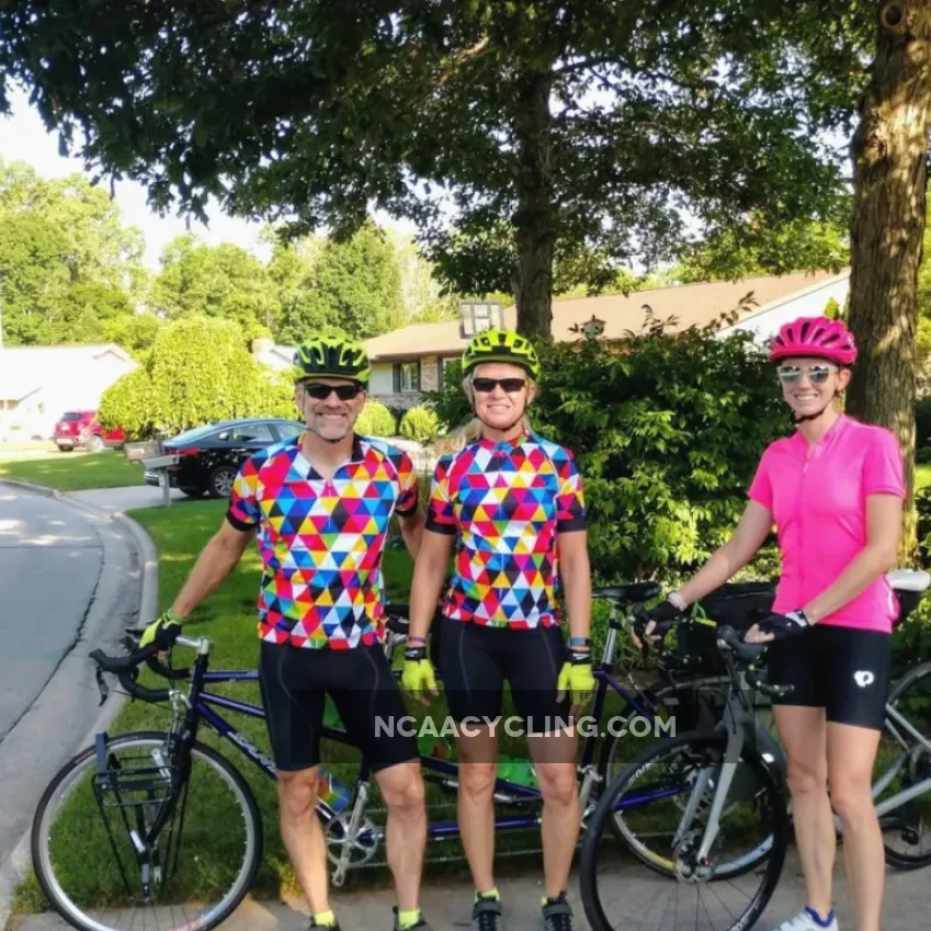 Men's High Viz Color Triangles Pro-Band Cycling Kit