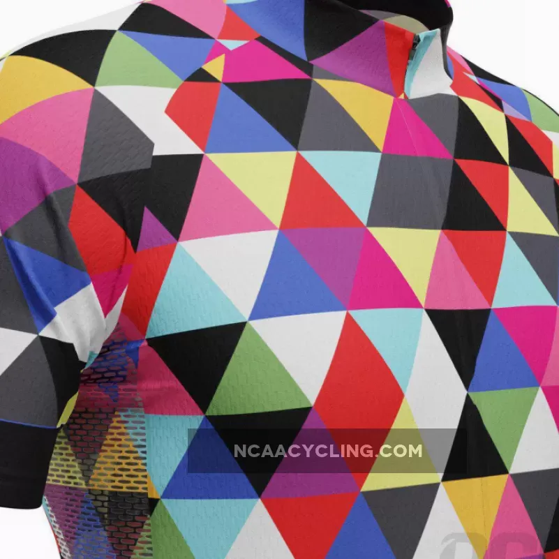 Men's High Viz Color Triangles Pro-Band Cycling Kit