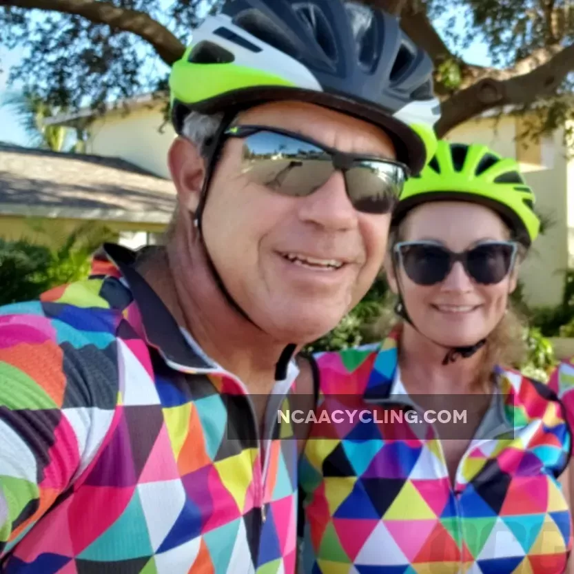 Men's High Viz Color Triangles Pro-Band Cycling Kit