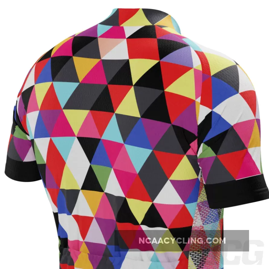 Men's High Viz Color Triangles Pro-Band Cycling Kit