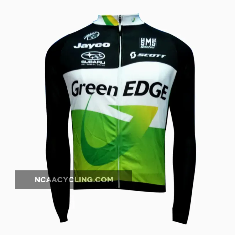 2012 Green EDGE Long Sleeve Jersey To Buy